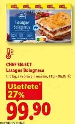 Lidl CHEF SELECT LASAGNE BOLOGNESE nabídka