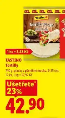 Lidl Tastino Tortilly nabídka