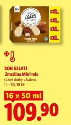 Lidl Bon Gelati ZMRZLINA MINI MIX nabídka