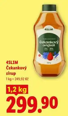 Lidl 4Slim čekankový sirup nabídka