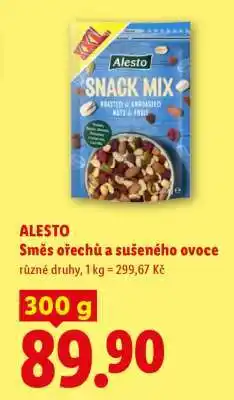 Lidl Alesto SMĚS OŘECHŮ A SUŠENÉHO OVOCE nabídka