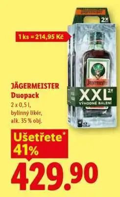 Lidl JÄGERMEISTER DUOPACK nabídka