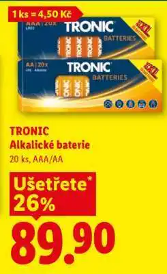Lidl TRONIC Alkalické Baterie nabídka