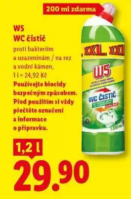 Lidl W5 WC ČISTIČ nabídka