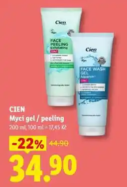 Lidl CIEN Mycí gel / peeling nabídka