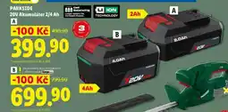 Lidl PARKSIDE 20V Akumulátor 2/4 Ah nabídka