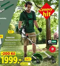 Lidl Parkside Benzínová kosa 2 v 1 nabídka