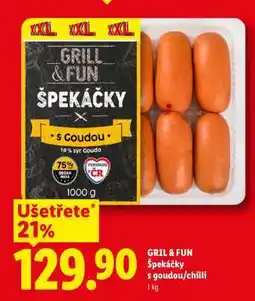 Lidl GRIL & FUN Špekáčky s goudou/chilli nabídka