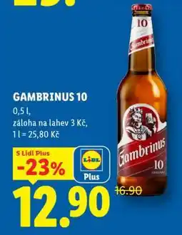 Lidl Gambrinus 10° nabídka