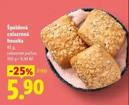 Lidl Špaldová celozrnná houska nabídka