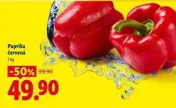 Lidl Paprika červená nabídka