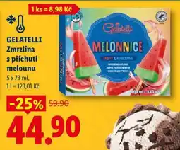 Lidl GELATELLI Zmrzlina s příchutí melounu nabídka