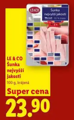 Lidl LE & CO Šunka nejvyšší jakosti nabídka