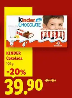 Lidl Kinder čokoláda nabídka