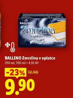 Lidl Ballino Zmrzlina v oplatce nabídka