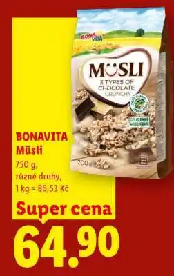 Lidl Bonavita Müsli nabídka