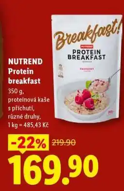 Lidl NUTREND Protein breakfast nabídka