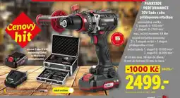 Lidl PARKSIDE PERFORMANCE 20V Sada s aku příklepovou vrtačkou nabídka