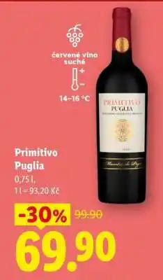 Lidl PRIMITIVO PUGLIA nabídka