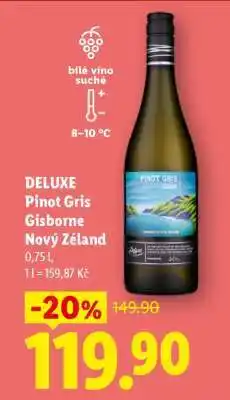 Lidl DELUXE Pinot Gris Gisborne Nový Zéland nabídka