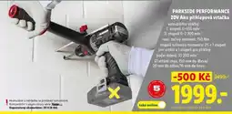 Lidl PARKSIDE PERFORMANCE 20V Aku příklepová vrtačka nabídka