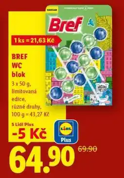 Lidl Bref WC blok nabídka