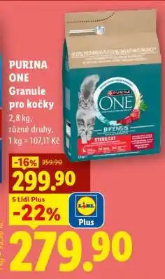 Lidl Purina One Granule pro kočky nabídka