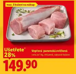 Lidl Vepřová panenská svíčková nabídka