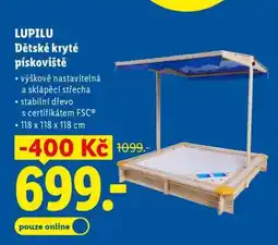 Lidl LUPILU Dětské kryté pískoviště nabídka