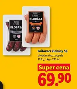 Lidl Grilovací klobásy SK nabídka