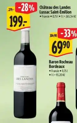 Albert Château des Landes Lussac Saint-Émilion nabídka