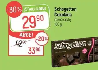 Globus Schogetten Čokoláda nabídka