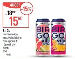 Globus BirGo míchaný nápoj nabídka