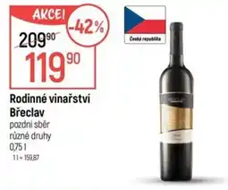 Globus Rodinné vinařství nabídka