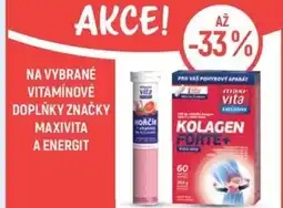 Globus Na vybrané vitamínové doplňky značky maxivita a energit nabídka