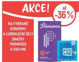 Globus Na vybrané kondomy a lubrikační gely značky primeros a you+me nabídka