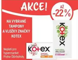 Globus Na vybrané tampony a vložky značky KOTEX nabídka