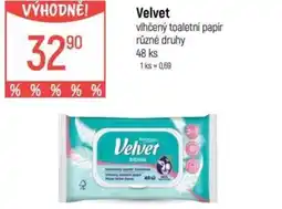 Globus Velvet vlhčený toaletni papír nabídka