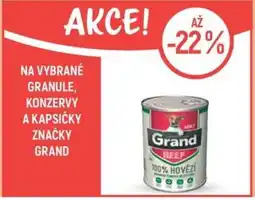 Globus Na vybrané granule, konzervy a kapsičky značky GRAND nabídka