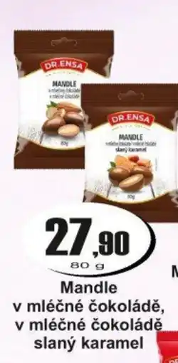 Adam DR.ENSA Mandle v mléčné čokoládě, v mléčné čokoládě slaný karamel nabídka