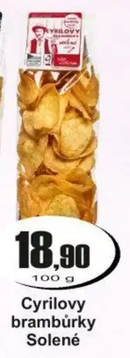 Adam Cyrilovy brambůrky Solené nabídka