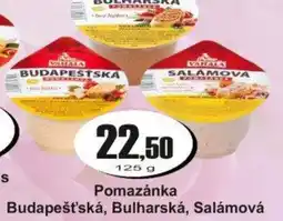 Adam Vahala Pomazánka Budapešť❜ská, Bulharská, Salámová nabídka