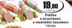 Adam Paštika s brusinkami, s medvědím česnekem Váhala nabídka