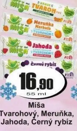 Adam Míša Tvarohový, Meruňka, Jahoda, Černý rybíz nabídka