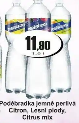 Adam Poděbradka jemně perlivá Citron, Lesní plody, Citrus mix nabídka