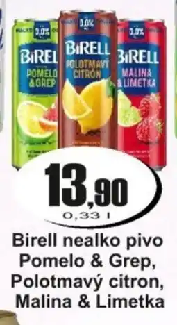 Adam Birell nealko pivo Pomelo & Grep, Polotmavý citron, Malina & Limetka nabídka