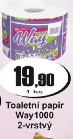 Adam Toaletní papír Way1000 2-vrstvý nabídka