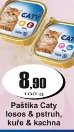Adam Paštika Caty losos & pstruh, kuře & kachna nabídka
