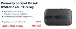 Datart Přenosný hotspot D-Link DWR-932 4G LTE černý nabídka