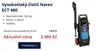 Vysokotlaký čistič Narex ECT 480